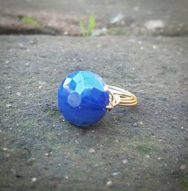 Blue Crystal Ring