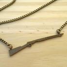 Brass Rifle Necklace